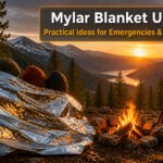 Various mylar blankets displayed, demonstrating different uses and applications.