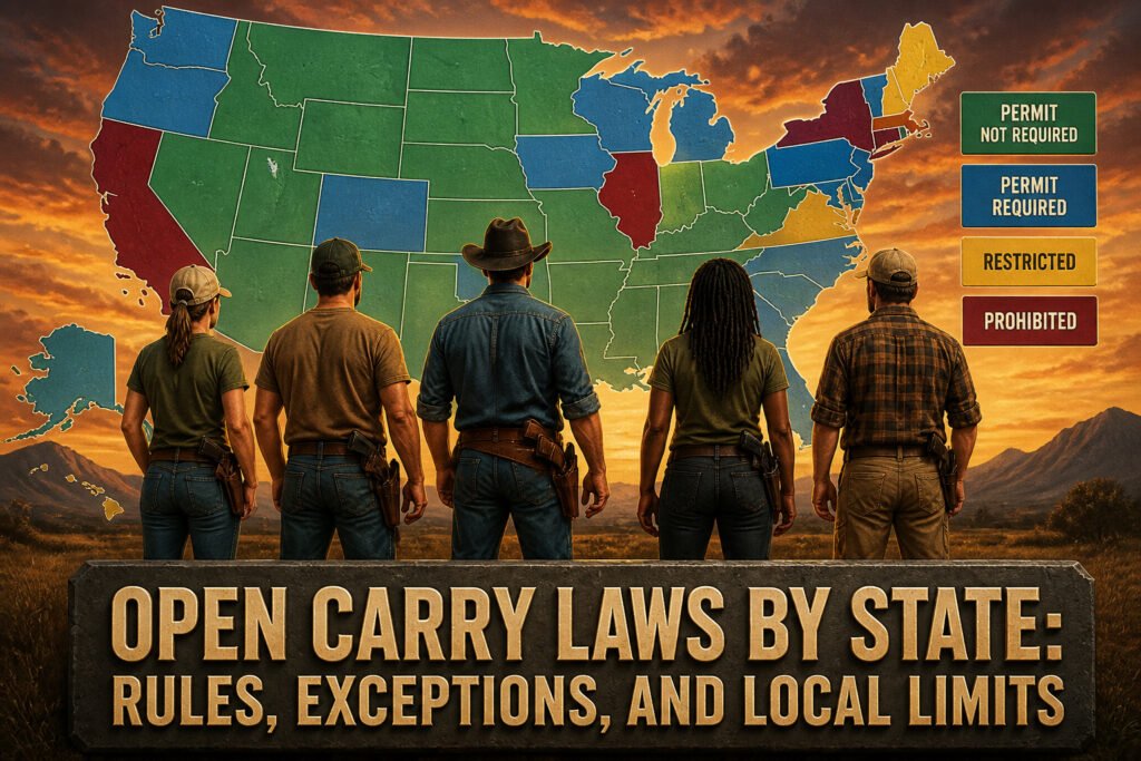 A man wearing a holstered handgun on his hip in a public setting.