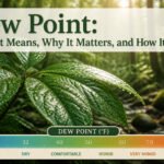 Infographic titled 'Understanding the Dew Point' related to survival.